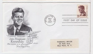 TurtlesTradingPost- John F Kennedy #1287- 1967 FDC- Artmaster Cachet - Picture 1 of 1