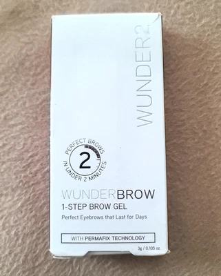 Wunder2 WunderBrow 1 Step Brow Gel Black Brown Perfect Brows In Under 2 Mins NEW - Image 1 of 4