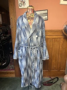 Vintage Beacon Ombre Southwestern Blanket Robe Mens 1930s 1940s W/ Belt - Picture 1 of 13