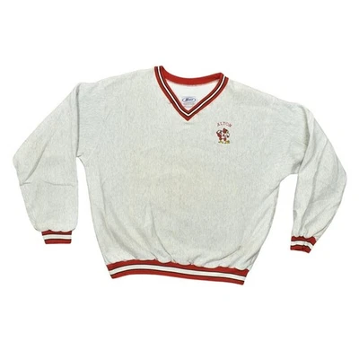 Sudadera Pullover Vintage Neff Para Hombre XL Gris Algodón ALTON Hecha en EE. UU. Foto 1 de 4