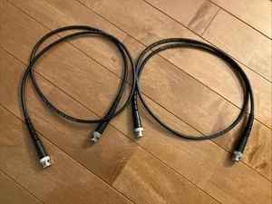 two(2) 36" Pomona / Belden 2249-C-36 Cable Strain Relief BNC M RG 58C-U 50 ohm - Zdjęcie 1 z 3