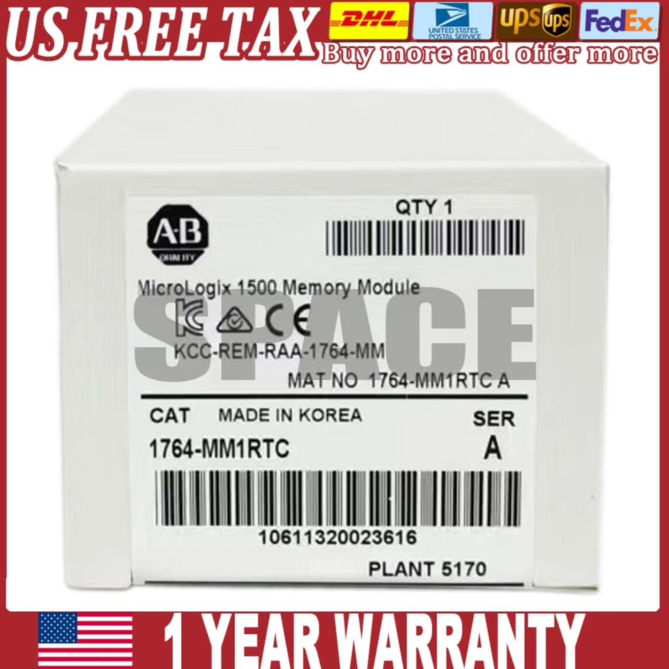 1764-MM1RTC Memory Module 1764MM1RTC NEW Sealed in Box US Free Tax - Image 1 of 4