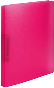 Pack of 10 A5 Slim Pink Translucent Ringbinders - Filing Ring Binder Storage - Picture 1 of 12