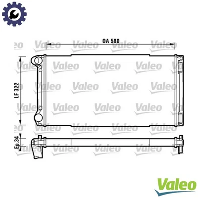 RADIATOR ENGINE COOLING 732913 FOR FIAT IDEA PUNTO/Hatchback/Van LANCIA 1.7L - Image 1 of 4