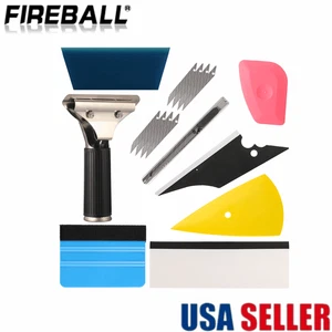 17PCS Window Tint Tools Kits Car Auto Film Tinting Scraper squeegee Installation - Foto 1 di 20