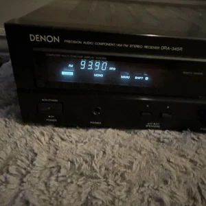 Denon DRA-345R - Vintage 2 Channel AM FM Receiver Stereo System W/ Phono Tested - Picture 1 of 8