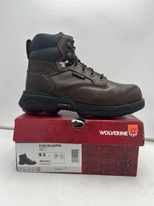 Wolverine W221011 Men's HC Fuse Durashocks CarbonMAX Toe 6" Work Boots Size 8.5 - Picture 1 of 4
