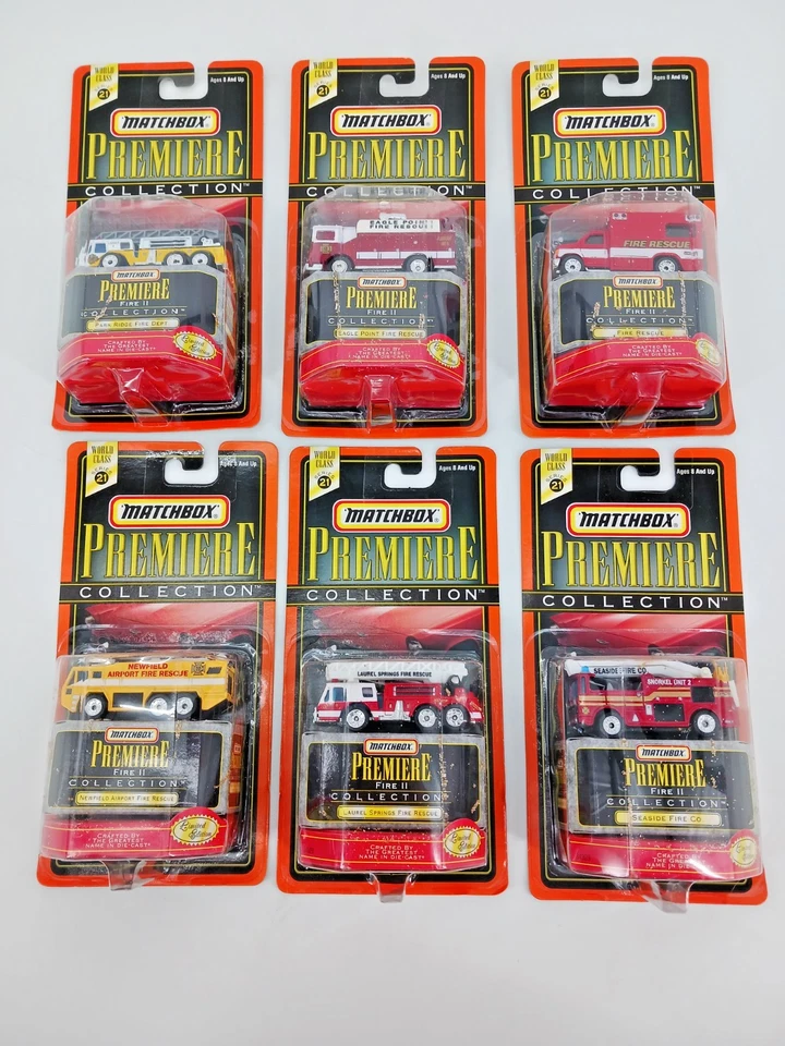 1997 Matchbox Premiere Collection Fire II Series 21 Complete Entire Set Sealed - Image 1 of 4