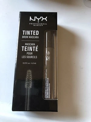 NEW NYX Professional Makeup Tinted Brow Mascara (Black) 0.22 fl. oz. - Image 1 of 2