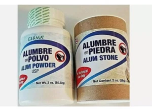 Alum Stone Podwer Cristals/ Alumbre en Piedra y Polvo - Picture 1 of 1