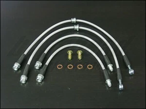 Techna-Fit Stainless Steel Braided Brake Lines 1995-1999 Mitsubishi Eclipse 2G - Picture 1 of 5