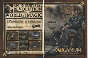 Arcanum: Of Steamworks and Magick Obscura Druck Werbung/Poster Kunst PC kleine Box (A) - Bild 1 von 4