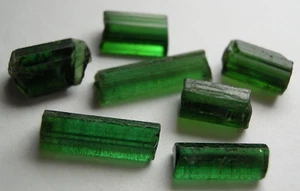 TOURMALINE, CHROME GREEN ROUGH FOR FACETING, NIGERIA, AFRICA - Picture 1 of 7