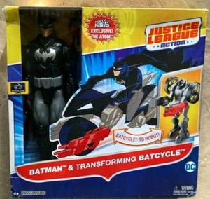 2016 Justice League Batman mit transformierendem Schlägerzyklus zum Roboter NEU - Bild 1 von 2
