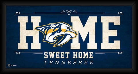 Nashville Predators Framed 10" x 20" Home Sweet Home Collage Cover