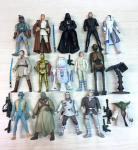 Star Wars 1995-2013 Lot of 15 Action Figures Kenner Clone Trooper C-3PO Greedo - Picture 1 of 2
