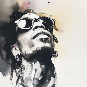 UNDER THE LIGHTS Top Quality Art Print Avail. 8X10" or 11X17" RAP MUSIC - Picture 1 of 4