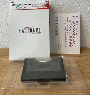 Wonder Swan Color Final Fantasy 2 Ⅱ box Can Save JAPAN GAME Amano Yoshitaka - Image 1 of 4