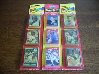 Lote de 3 - 1989 DONRUSS BASEBALL (2) 75 TARJETAS Y 1990 (1) 78 TARJETAS BLISTER PACKS Foto 1 de 4