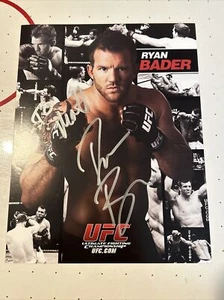 RYAN BADER Darth *SIGNED* Autograph UFC 8.5 x 11 Promo Photo TUF Bellator MMA -B - Picture 1 of 2