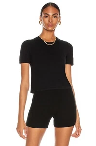 Nagnata Women's Black Merino Trash Tee Shirt Size XS Extra Small - Picture 1 of 6