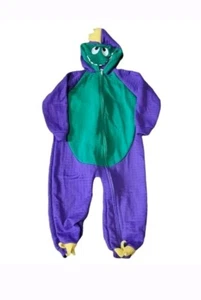 Vintage Baby Boy Costume Dinosaurs Xl 18-24 Purple Baby Glo - Picture 1 of 3