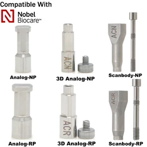 Dental NP/RP Implant Scan Body 3D Analog fits Nobel Active Biocare Conical - Picture 1 of 41