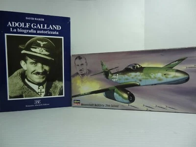 GALLAND LOTTO : 1 KIT 1/72 HASEGAWA 02875+1 LIBRO ADOLF GALLAND BIOGRAFIA WWII - Immagine 1 di 4