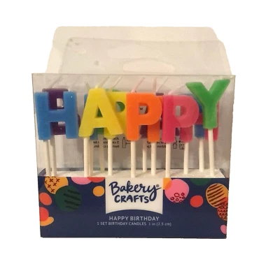 Velas de Feliz Cumpleaños, para Pastel o Cupcakes, Divertidas, Festivas, Arco Iris, Celebrar Foto 1 de 4