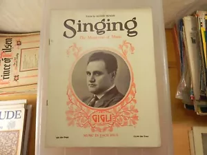Singing - November 1927 The Music Magazine - Gigli - Picture 1 of 2