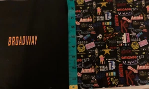 Broadway Inspired Panel 100% Cotton Woven Size 9.5 X18 - Bild 1 von 3
