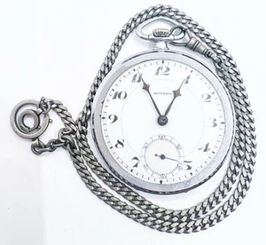 Swiss Movado 15 Jewels 4 Adjust Pocket Watch Mechanical Ticking Free Ship - Picture 1 of 6