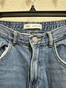 ZARA Blue Jeans Color Ripped Pant For Youth Size 13-14 - Picture 1 of 3