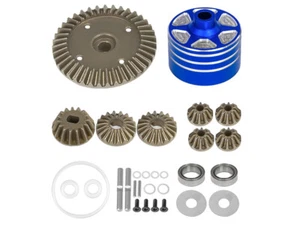 ALU Diff CASE W/ METAL DIFF GEAR SET For TAMIYA 1/10 TT02 TT02B XV02 XM-01 MB-01 - Picture 1 of 11
