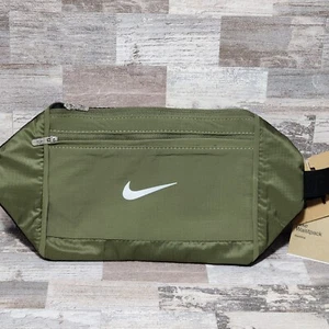 Nike Challenger Waist Fanny Pack Large 1 Liter Running Outdoor Mesh Back Green - Picture 1 of 8