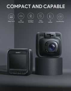 AUKEY 1080P Full HD - Caméra de Voiture Intelligente avec Vision Nocturne Supérieure - Photo 1 sur 6