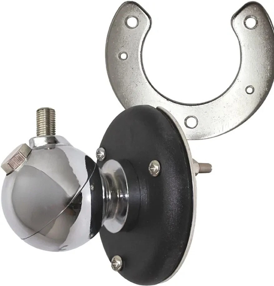 ProComm Heavy Duty CB Radio Antenna Ball Mount, 3.5" Mount Plate, Lug Connector - Image 1 of 1