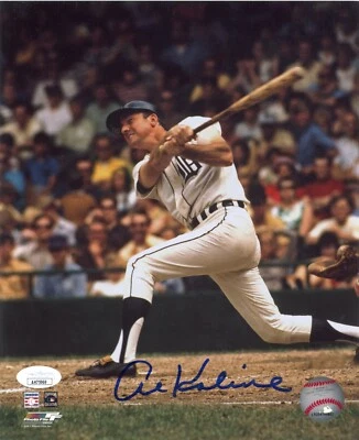 Al Kaline Signed 8x10 Photo JSA COA Tigers HOF Auto - Image 1 of 4