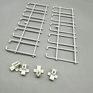 Miele G5715 G5775 DISHWASHER Lower 2x cup Rack Shelf Holder Clip Metal Bracket - Picture 1 of 5