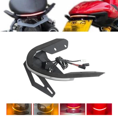 Tail Tidy Fender Eliminator & LED Brake Turn Light For Ducati Monster 821 1200/S - Image 1 of 4