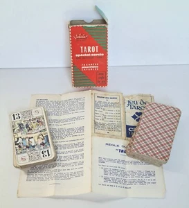 Antik -satz Tarot Spécial-cercle Rücken Schotte 78 Karten Laminiert La Ducale - Bild 1 von 20