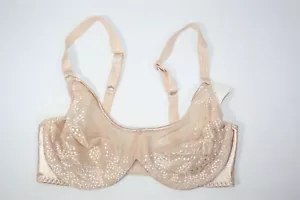 135X03 Playtex 7559 Sheer Graduated Shaping Lace Underwire Bra 40C Taupe NWD - Picture 1 of 2