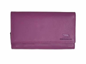 MORUCHA Clutch Wallet for Women Leather RFID Blocking High Capacity Card Holder - Picture 1 of 8