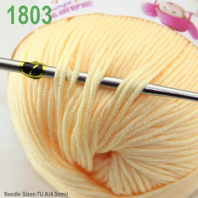 Sale Children soft warm 1ballx50g DK Baby Cashmere Silk Wool hand knitting Yarn - Image 1 of 4