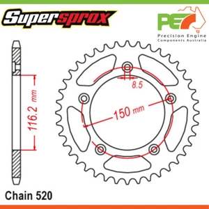 Totalmente Nuevo * Supersprox * Piñón trasero para adaptarse APRILIA RS250 250cc - Imagen 1 de 4