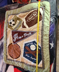 CoCalo Baby Blanket Sports All American Crib Quilt Football Baseball Diaper Bag - Picture 1 of 2