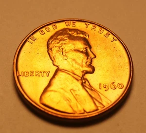 1960 P SMALL DATE LINCOLN CENT BU 7 - Picture 1 of 2
