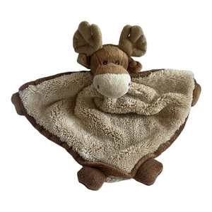 Bukowski Designs Moose Baby Lovey Security Blanket Tan Brown - Picture 1 of 6