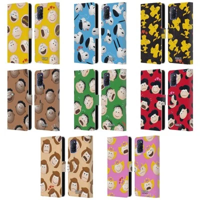OFFICIAL PEANUTS CHARACTER PATTERNS LEATHER BOOK WALLET CASE FOR OPPO PHONES - Image 1 of 4