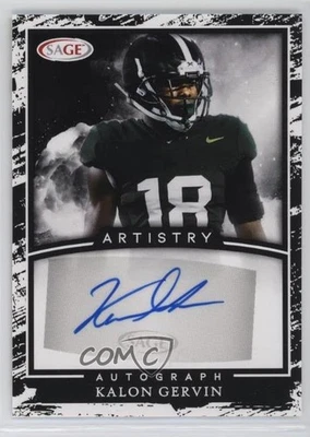 2022 SAGE Artistry Auto Kalon Gervin #A-KG2 Auto - Image 1 of 2